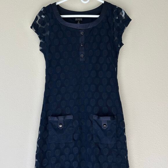 Vintage En focus Studios sheath lace overlay satin 90s Y2K pockets goth grunge 6 - Picture 2 of 14